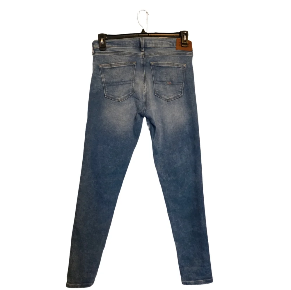 Tommy Hilfiger Nora Mid Rise Skinny Ankle Jeans Blue EUC Sz 30 EUC